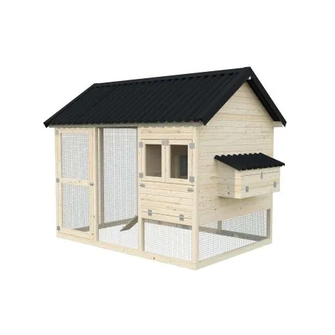 I lager Chick Palmako Hönshus 6,7 m²/inv. 6,7 m², obehandlad